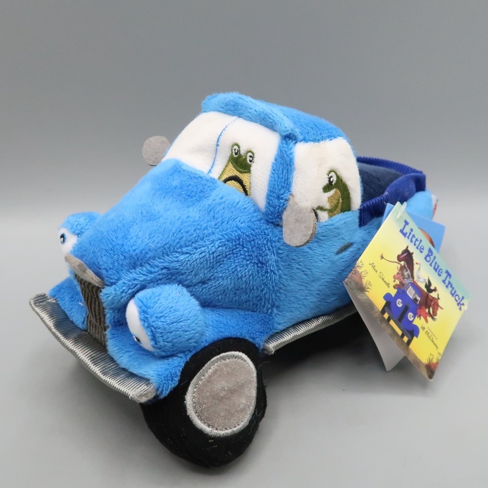 Yottoy Little Blue Truck Plush Car Frog Stuffed Toy Book Character Beep Sound 8"